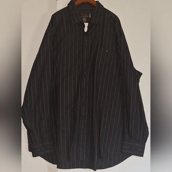 Johnston and Murphy Handcrafted Men's Button Down Long Sleeve Shirt Size XXL-NWT - Picture 8 of 9